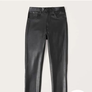 NWT Abercrombie Vegan Leather Skinny Pants
